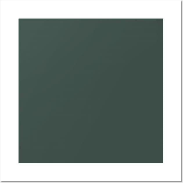 Just Color Plain Green: Jungle Green (deep, dark green) Wall Art by CasaColori